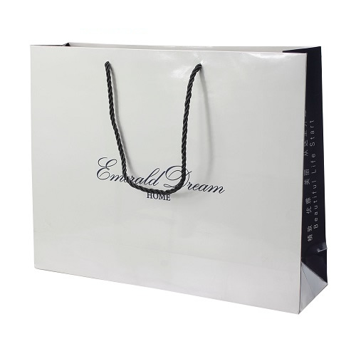 White paper shopping bag 35118