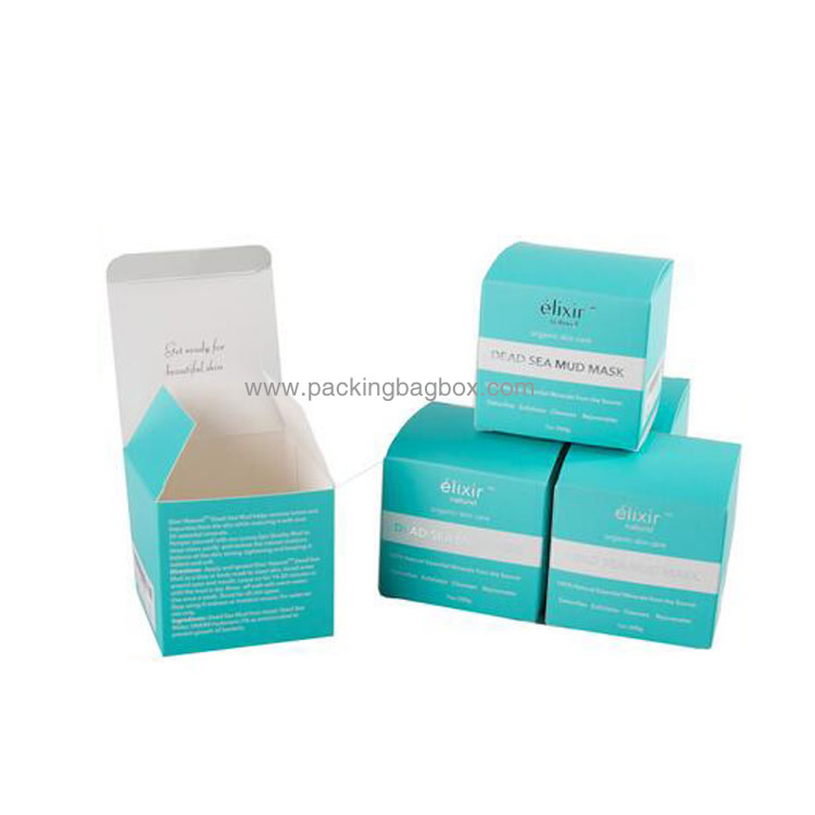 Folding cosmetic packaging skincare box 12179